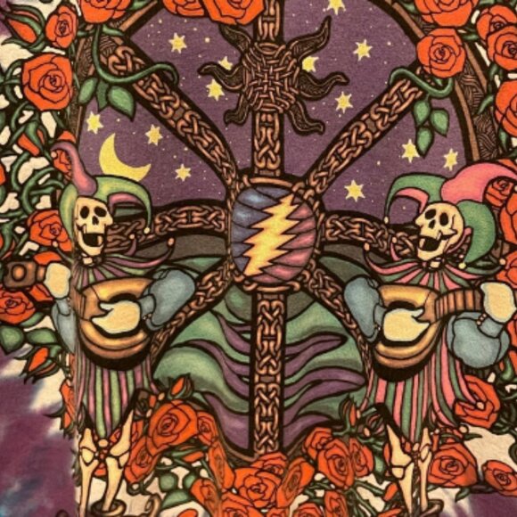 VINTAGE LIQUID BLUE GRATEFUL DEAD TIE DYE TEE - Picture 6 of 10